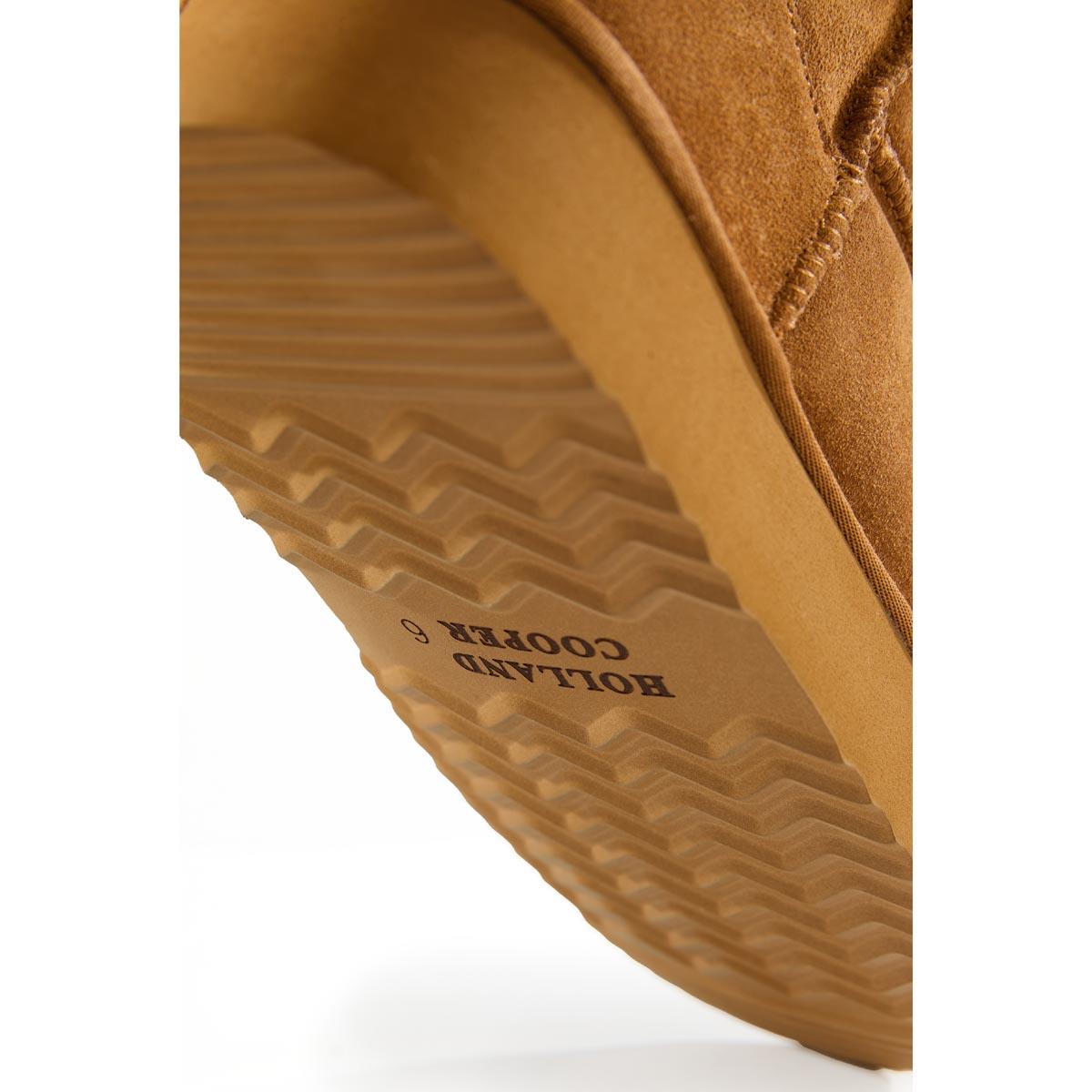 Tan Holland Cooper Womens Shearling Platform Boot Outsole