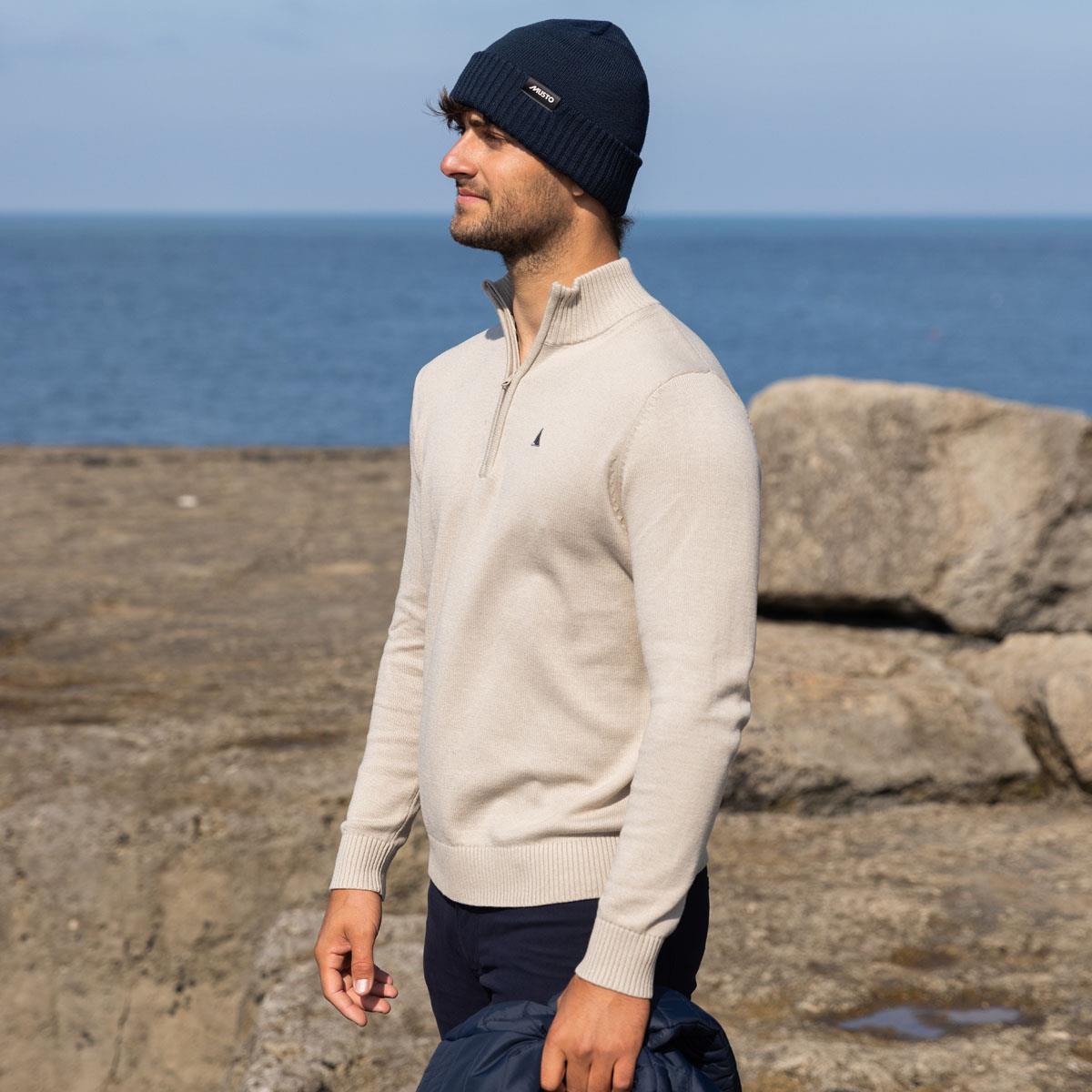 Pure Cashmere Musto Mens Original 1/4 Zip Neck Knit LS