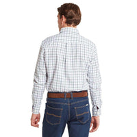 Deep Purple Schoffel Mens Baconsthorpe Tailored Shirt Back