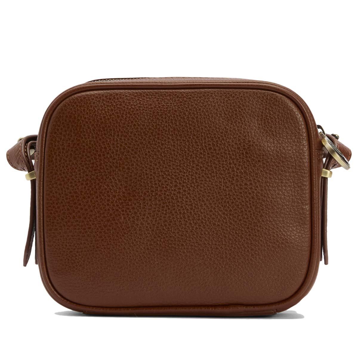 Brown Barbour Womens Daphne Leather Crossbody Bag Back