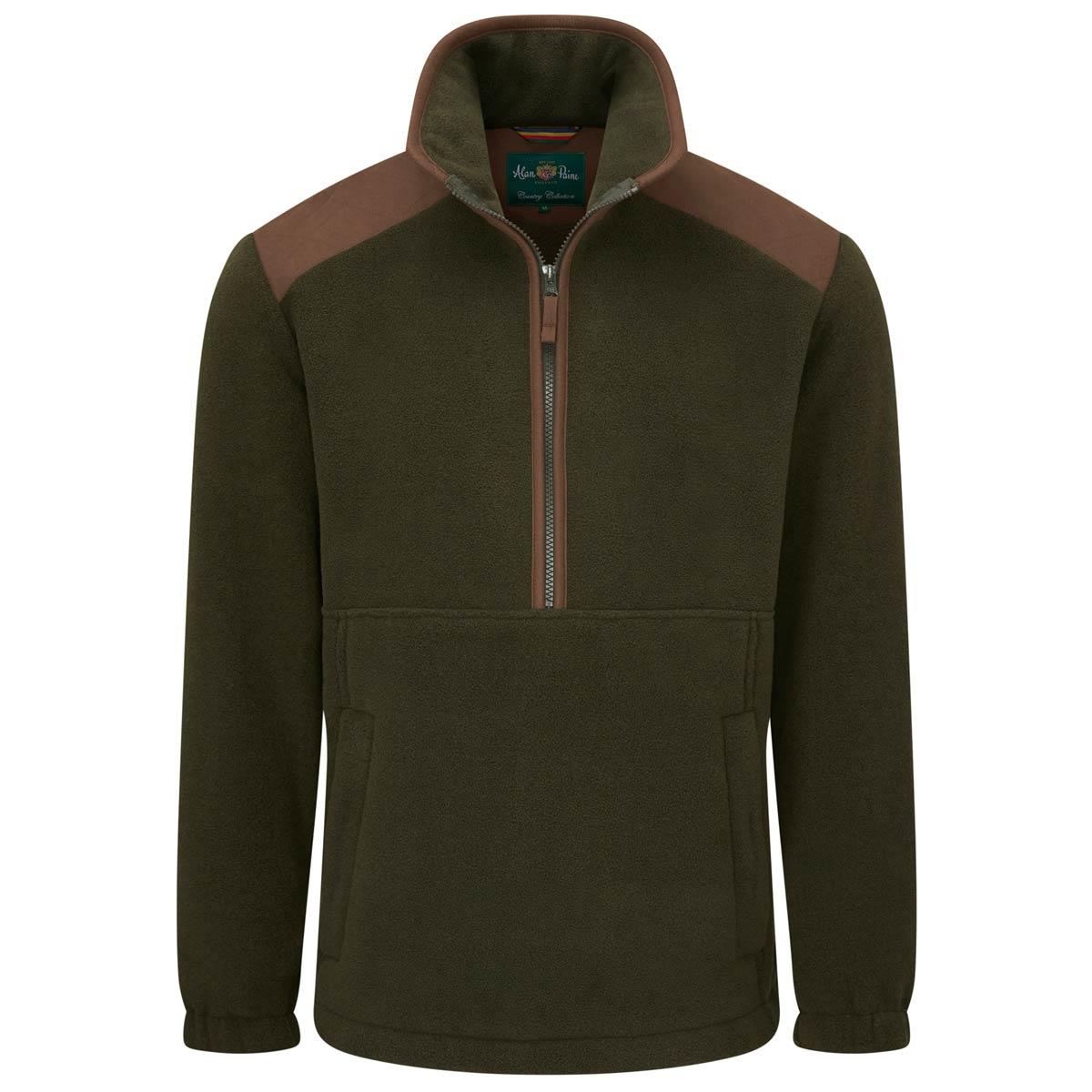Green Alan Paine Aylsham Mens Half Zip Fleece