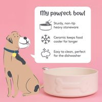 Mason Cash Colour Dog Bowl 20cm Cream INFO2