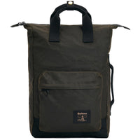 Olive/Black Barbour Field Wax Backpack