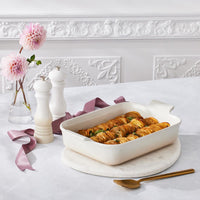 Le Creuset 26cm Stoneware Heritage Rectangular Dish Meringue
