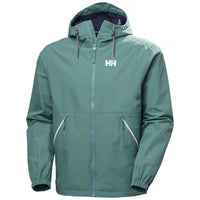 Opal Green Helly Hansen Mens Sandoy Rain Jacket