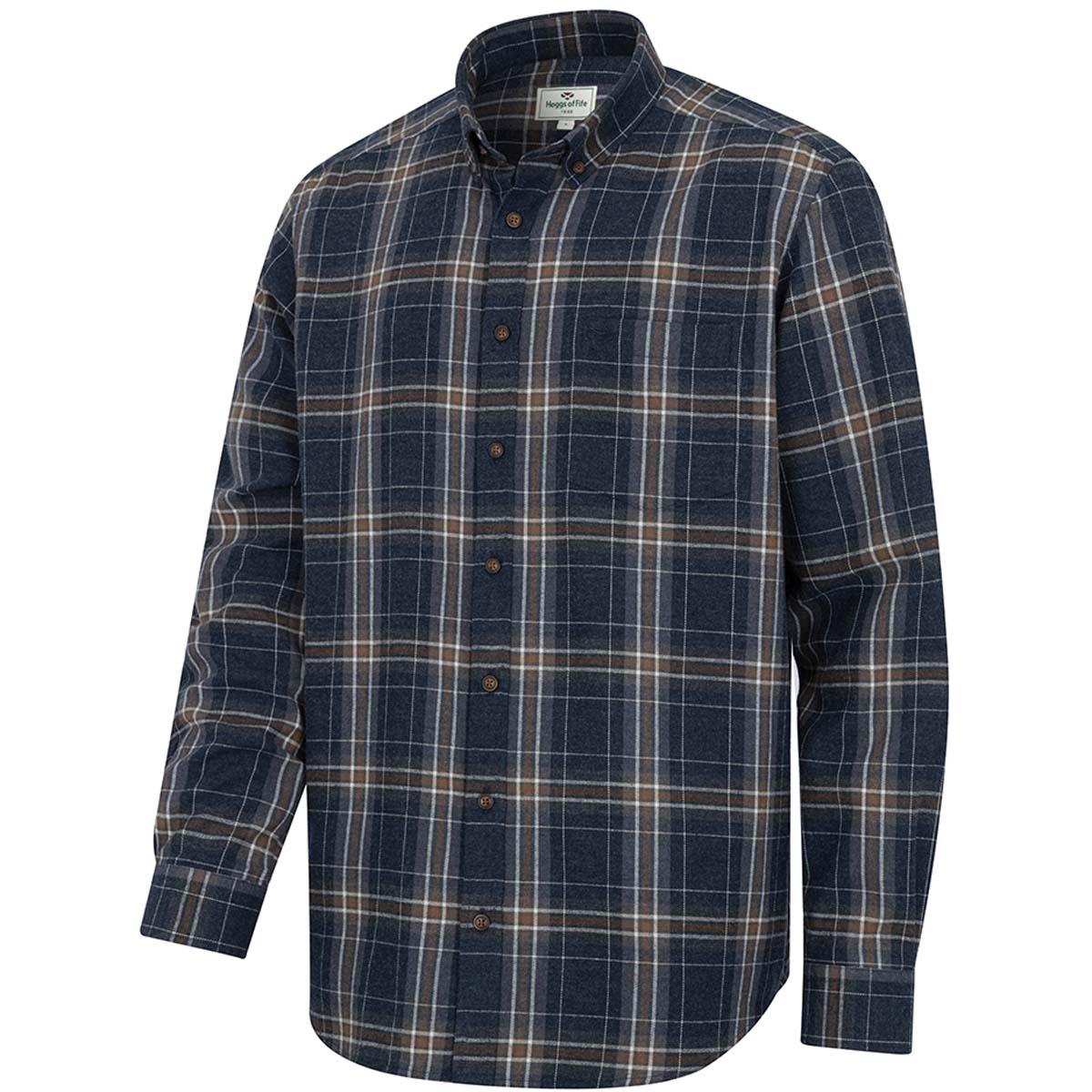 Hoggs Of Fife Mens Pitlessie Button Down Flannel Shirt