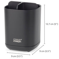 Black Joseph Joseph EasyStore Toothbrush Holder Dimensions