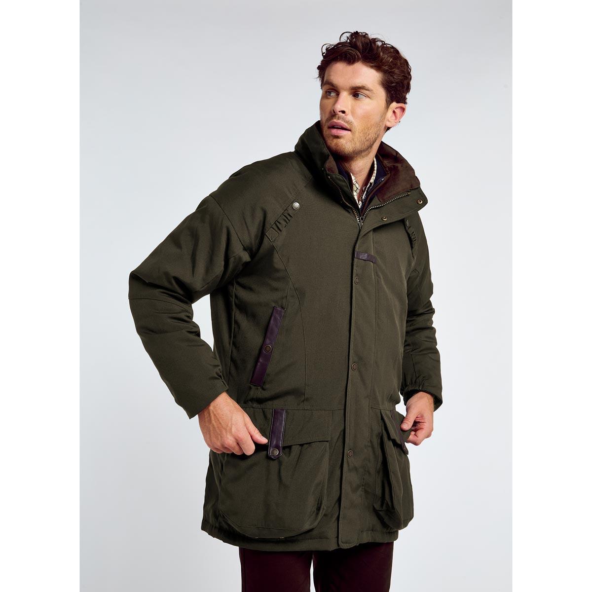 Olive Dubarry Mens Longacre Waterproof Jacket On Model