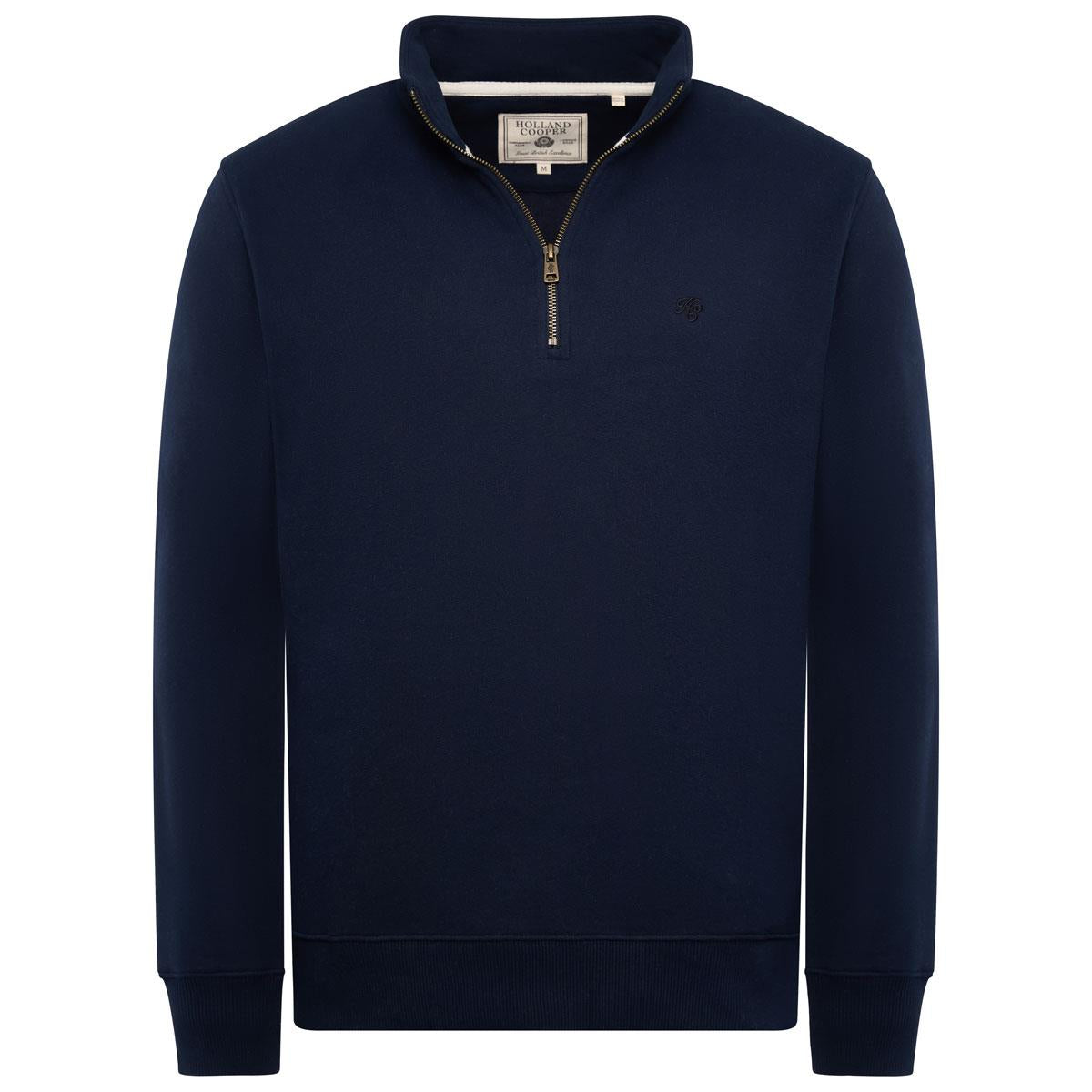 Ink Navy Holland Cooper Mens Quarter Zip Sweat
