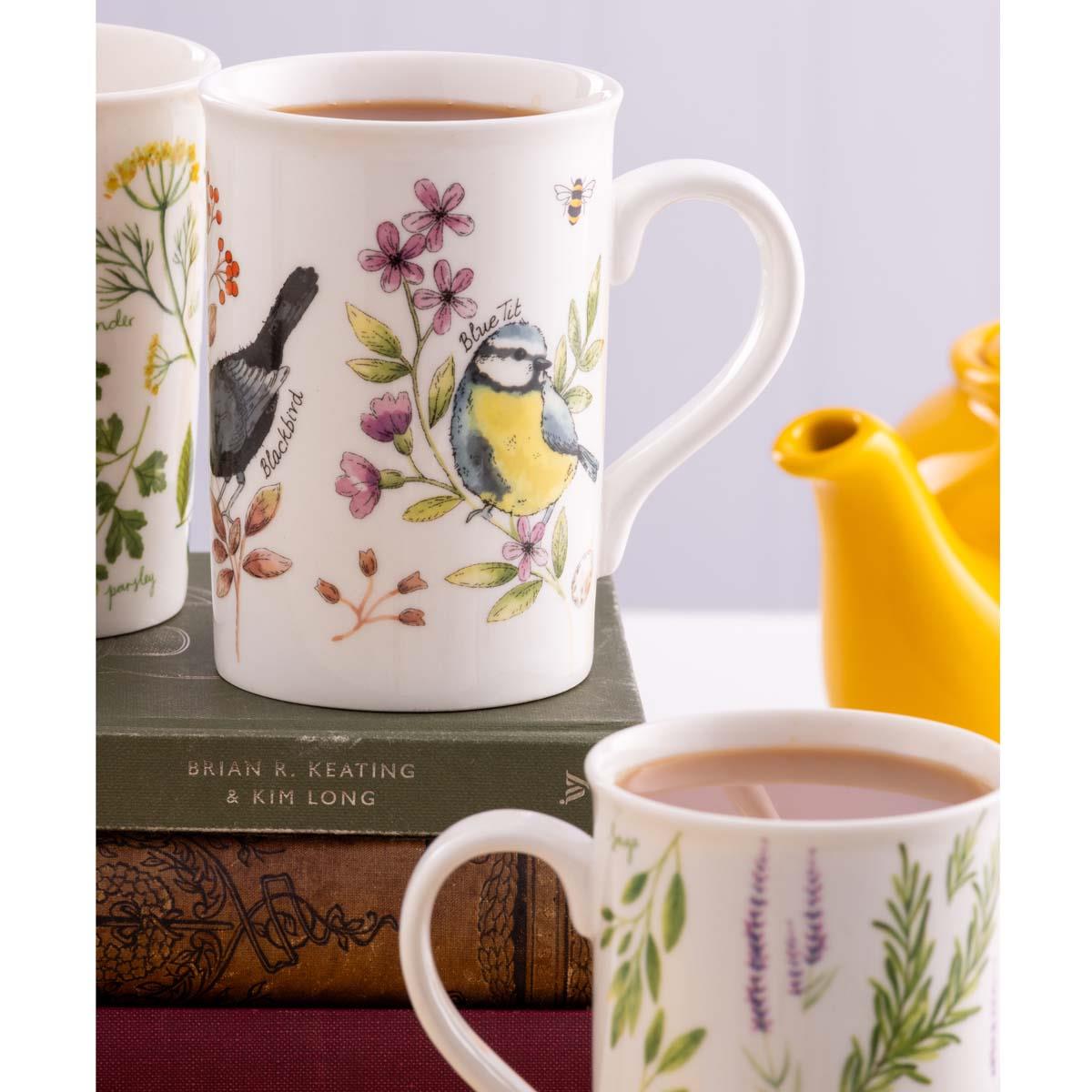 Price and Kensington Garden Birds Honeysuckle Mug LS3