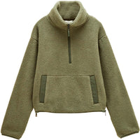 Joules Womens Short Tilly Quarter Zip Fleece Jumper