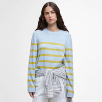 Blue Breeze Barbour Womens Bronya Knitted Jumper Model Front