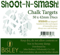 Bisley Chalk Targets Shoot-N-Smash 42mm (50 Box) BITC4250