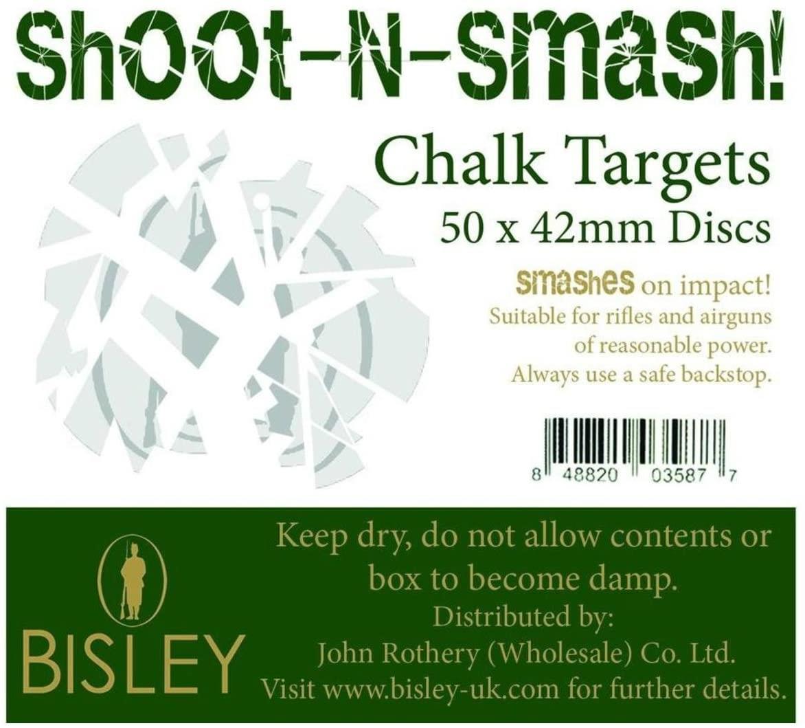 Bisley Chalk Targets Shoot-N-Smash 42mm (50 Box) BITC4250