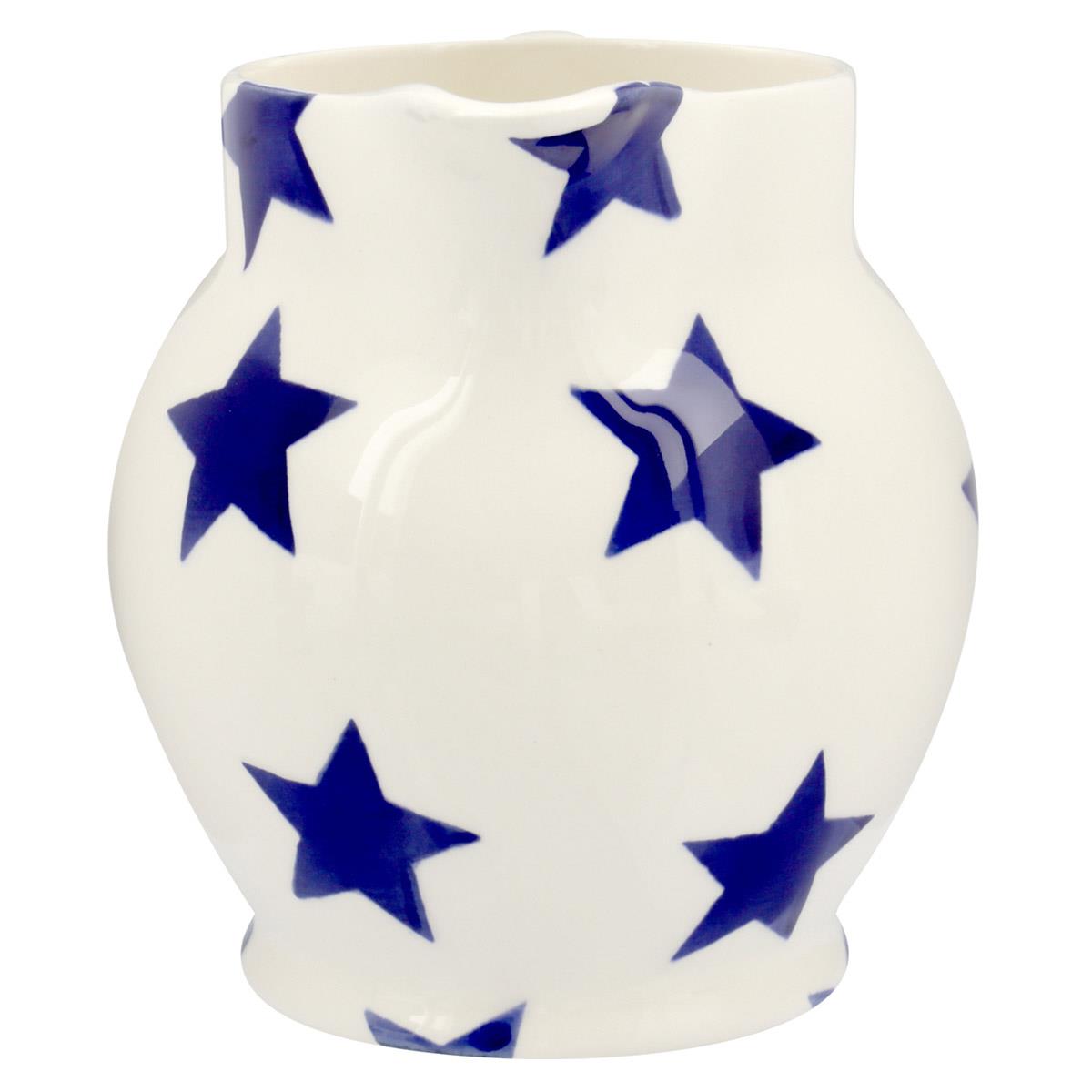 Emma Bridgewater Blue Star Half Pint Jug Side View