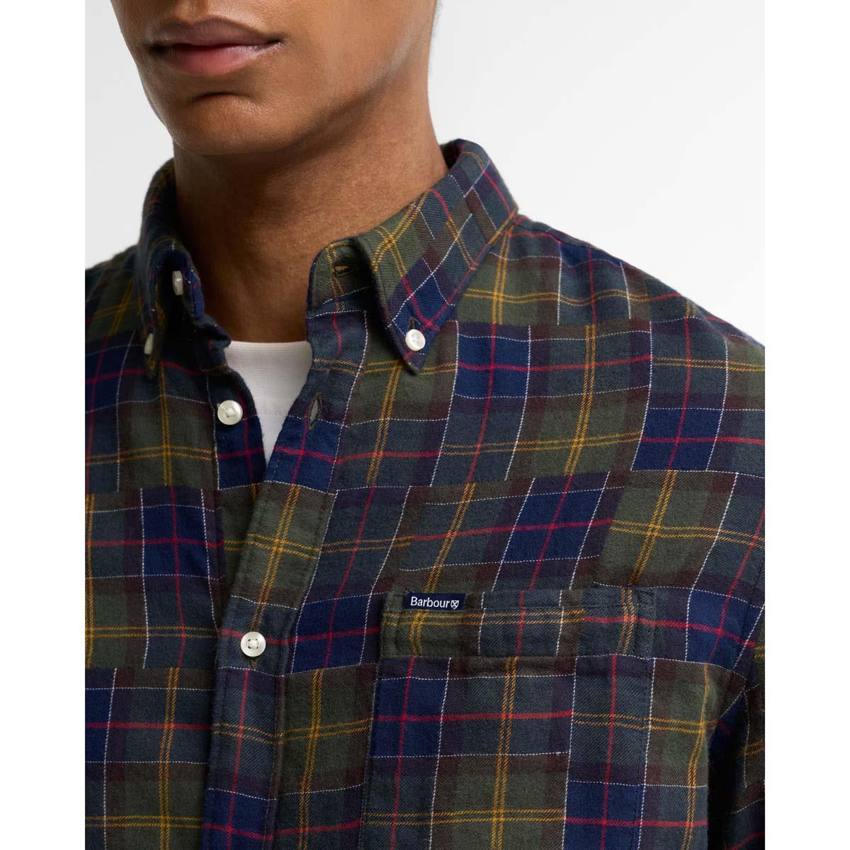 Classic Tartan Barbour Mens Sault Tailored Tartan Shirt Chest