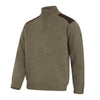 Meadow Green Marl Hoggs Of Fife Mens Hebrides II 1/4 Zip Windproof Pullover