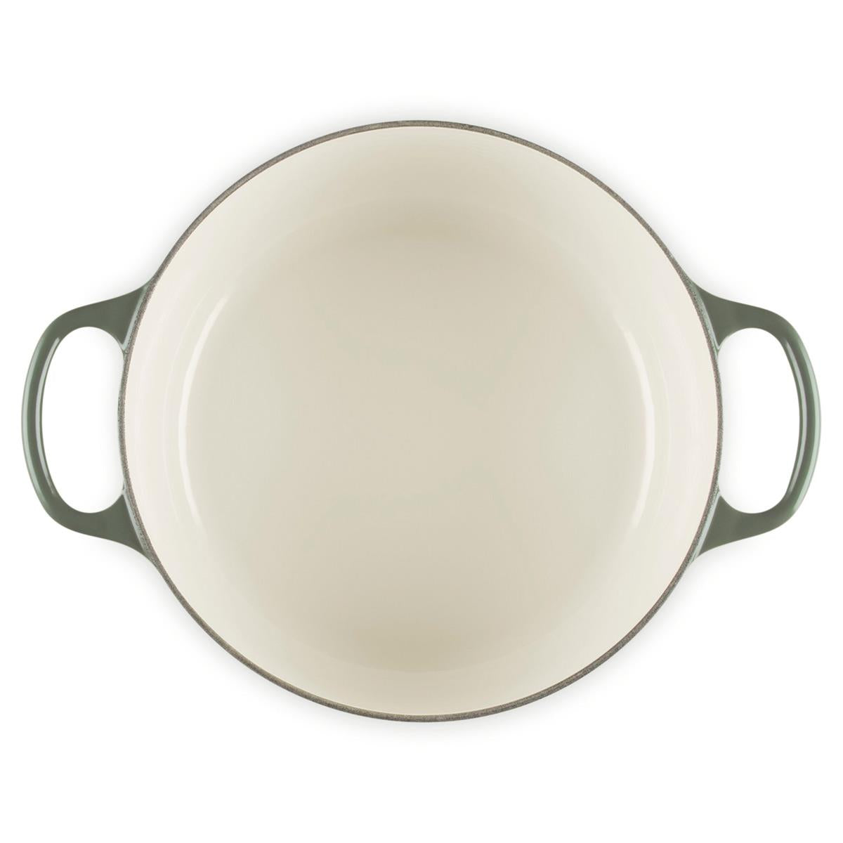 Thyme Le Creuset Signature Cast Iron Noel Round Casserole 24cm Interior
