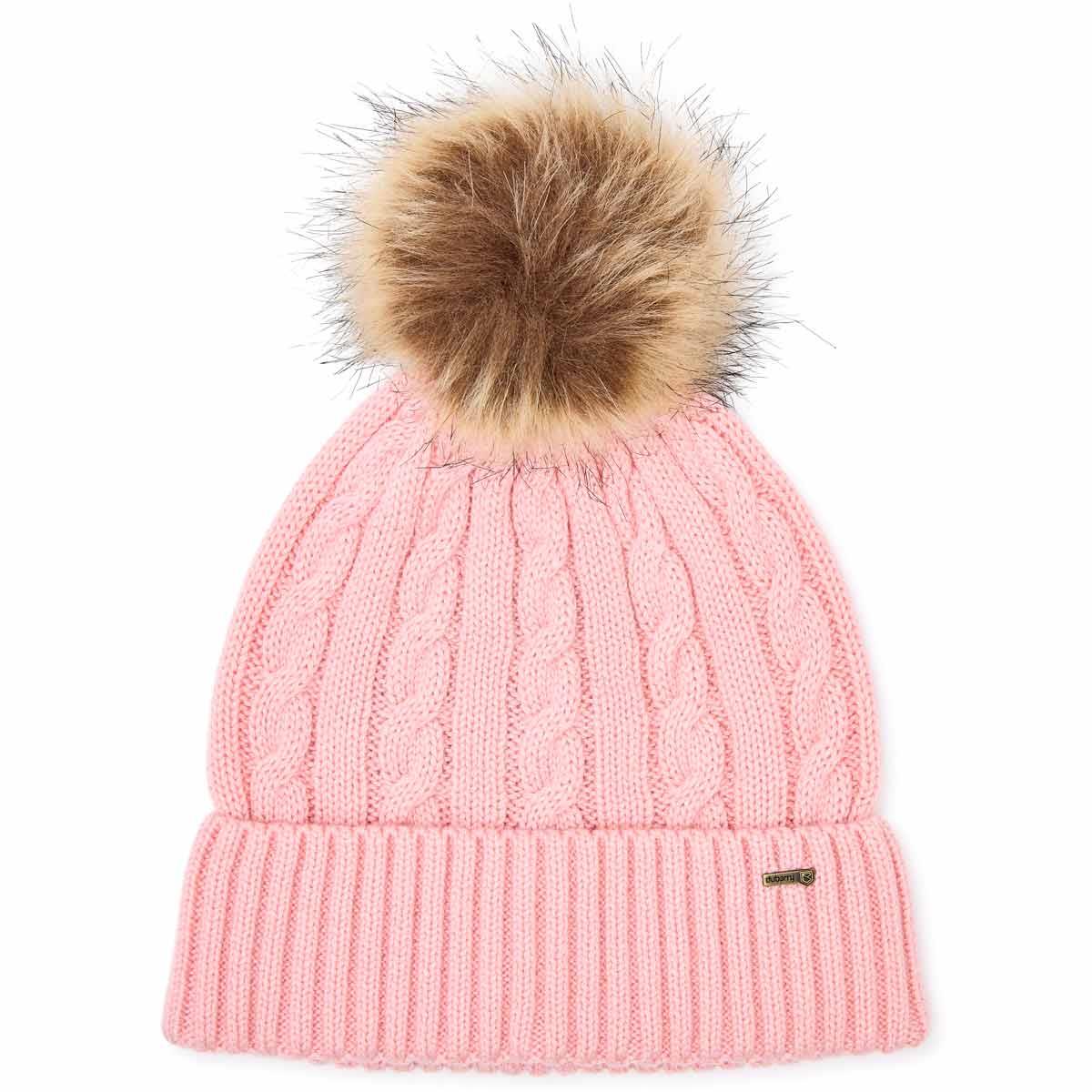 Dusky Rose Dubarry Womens Forester Knitted Bobble Hat