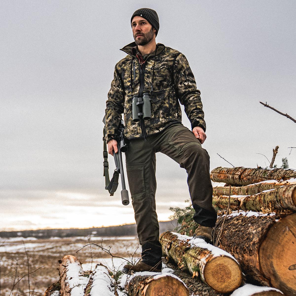 Light Pine/Invis Green Seeland Mens Rogue Reversible Fleece Lifestyle