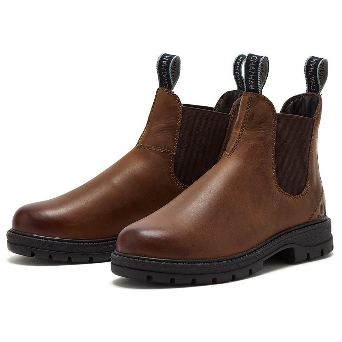 Tan Chatham Womens Oasby Outdoor Chelsea Boot Pair