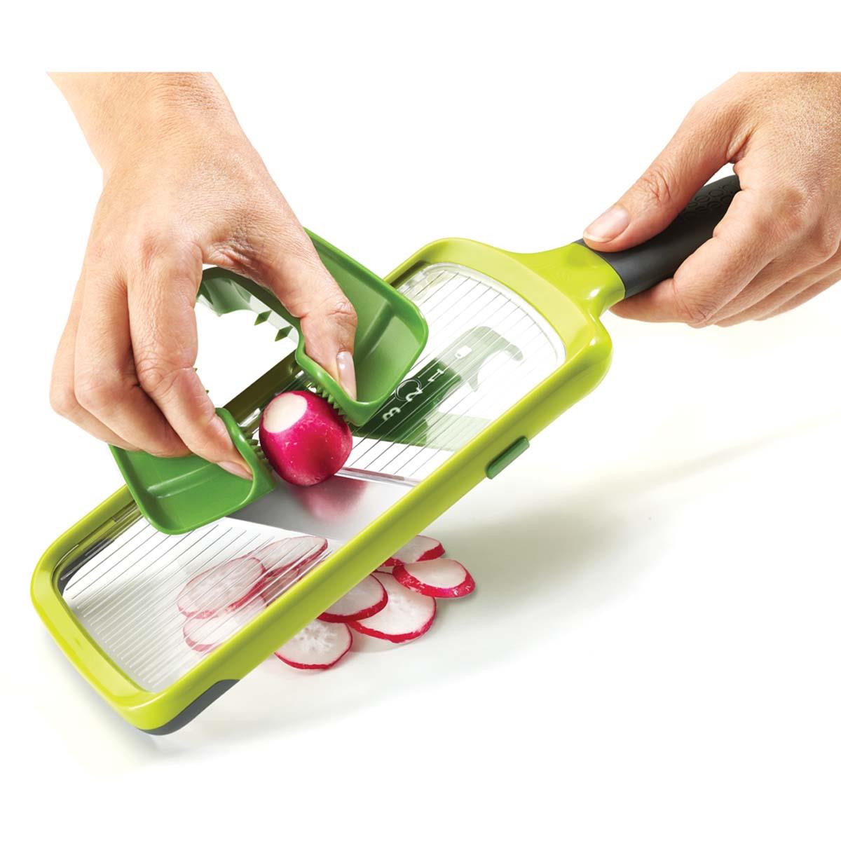 Green Joseph Joseph Multi-Grip Mandoline radish
