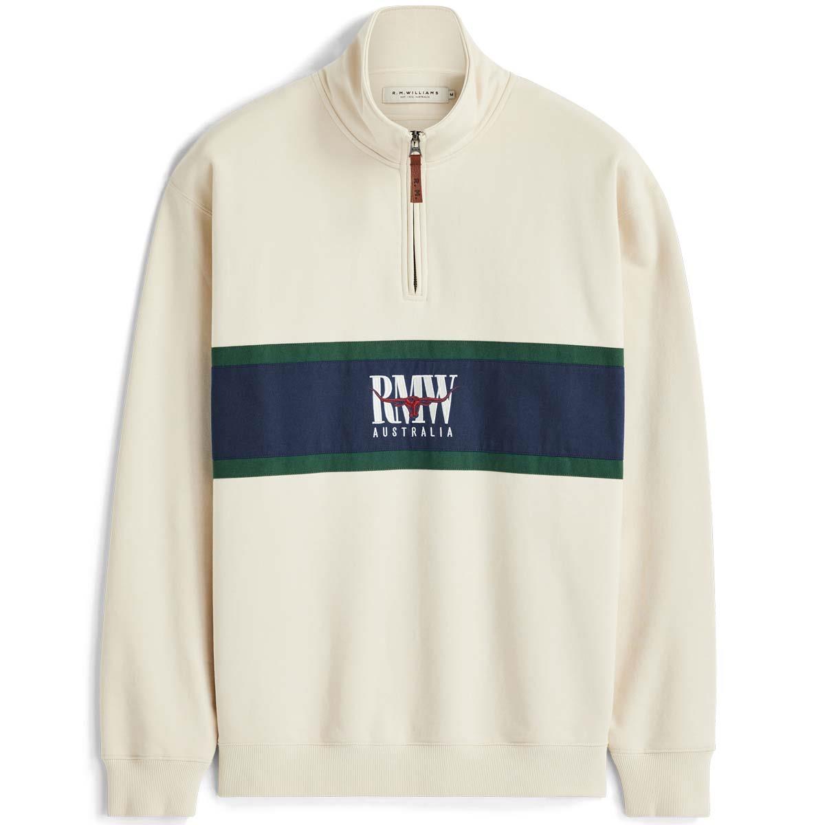 R.M. Williams Mens Classic 1/4 Zip Sweatshirt