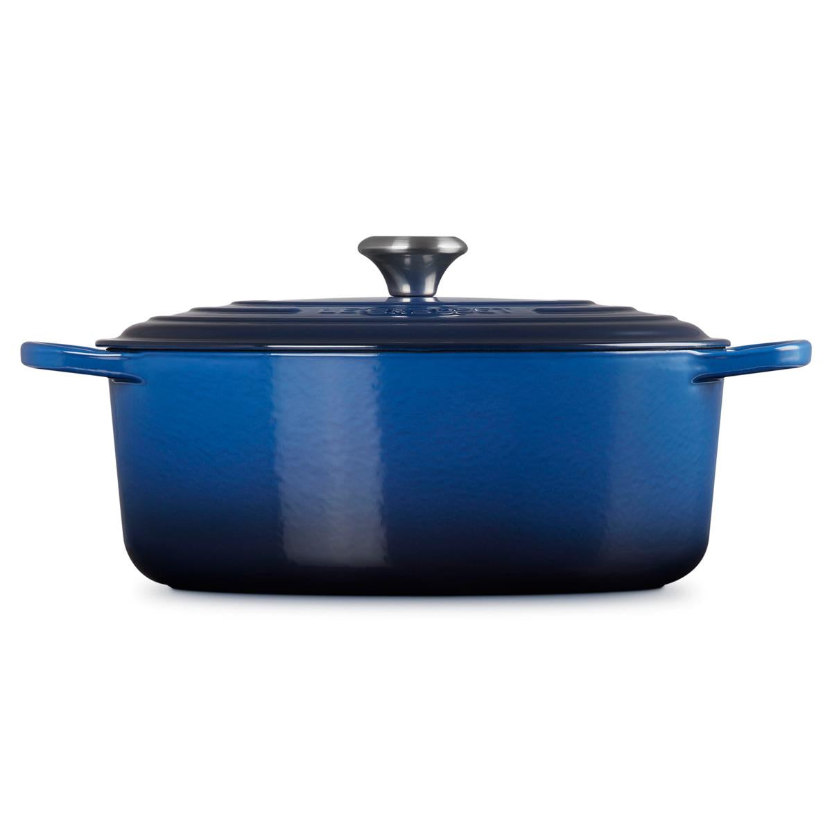 Le Creuset Signature Cast Iron Oval Casserole 31cm Lapis Blue