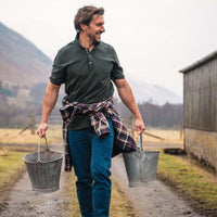 Forest Hoggs Of Fife Mens Newton Pique Polo Shirt Lifestyle