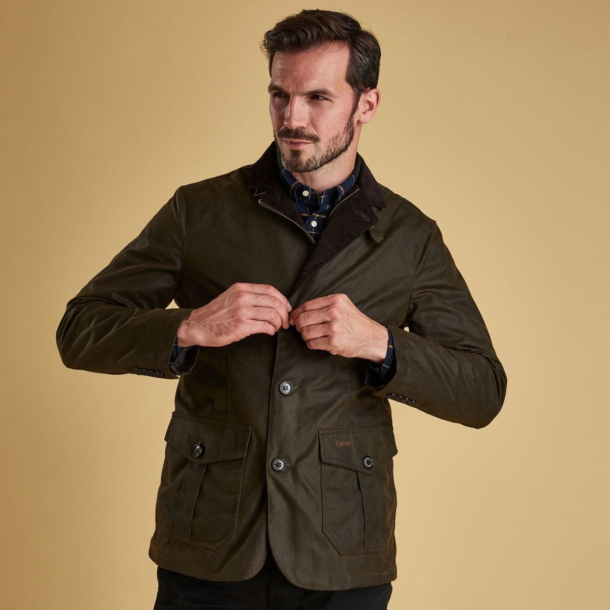 Barbour Mens Lutz Wax Jacket