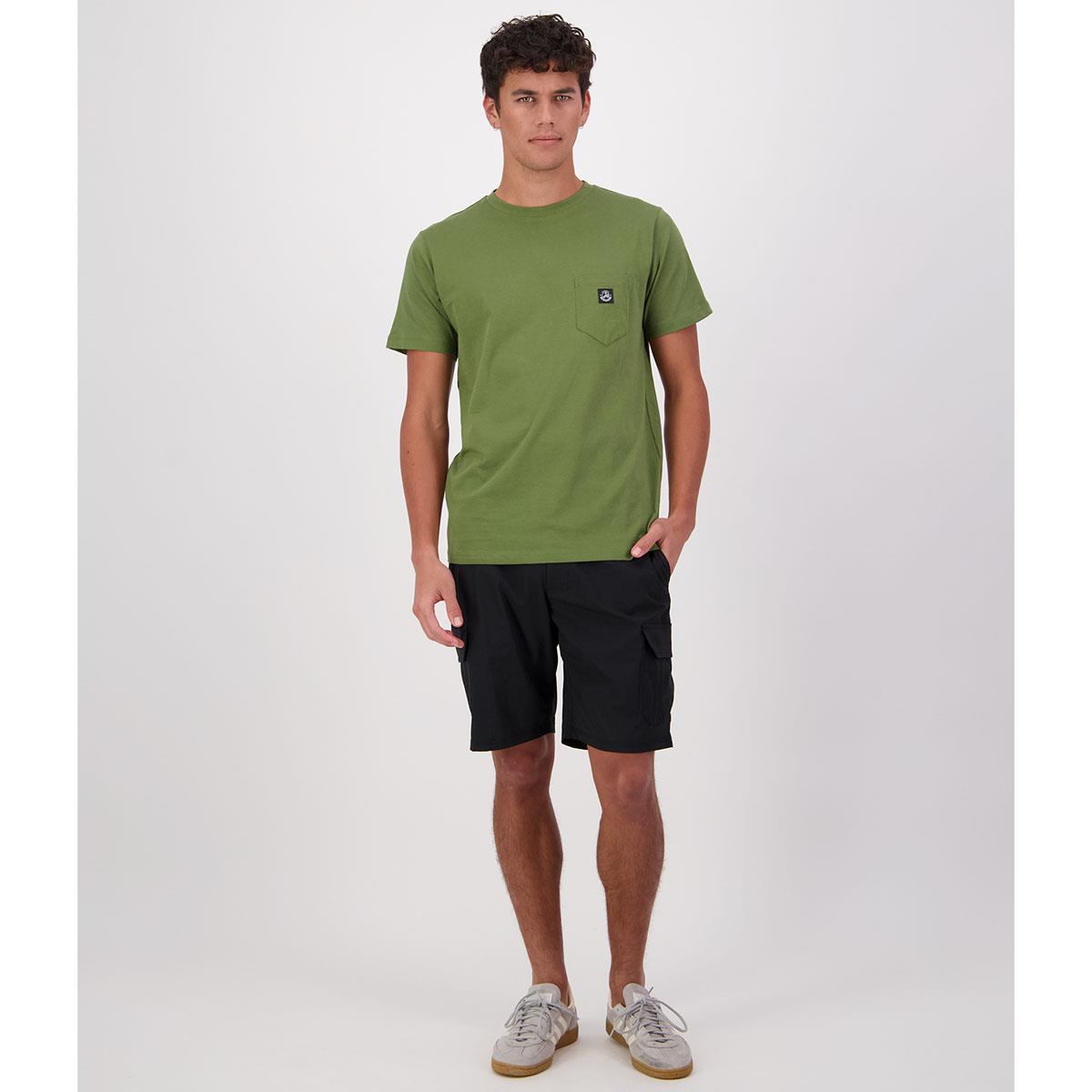 Clover Swanndri Mens Duval V3 Pocket T-Shirt On Model