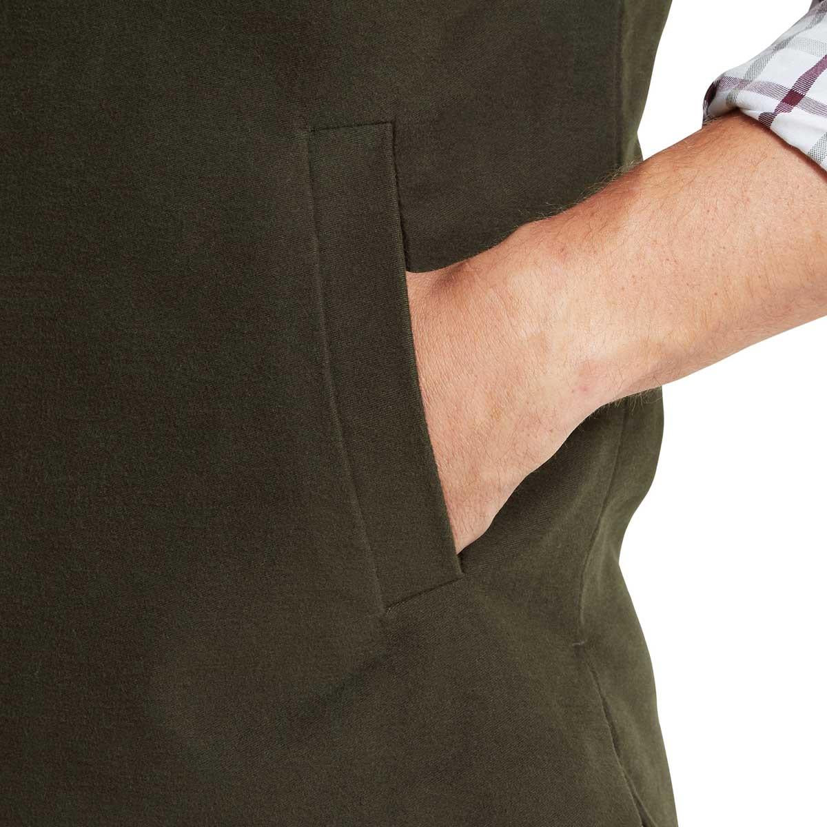 Forest Schoffel Mens Barnsdale Nehru Waistcoat Pocket Detail