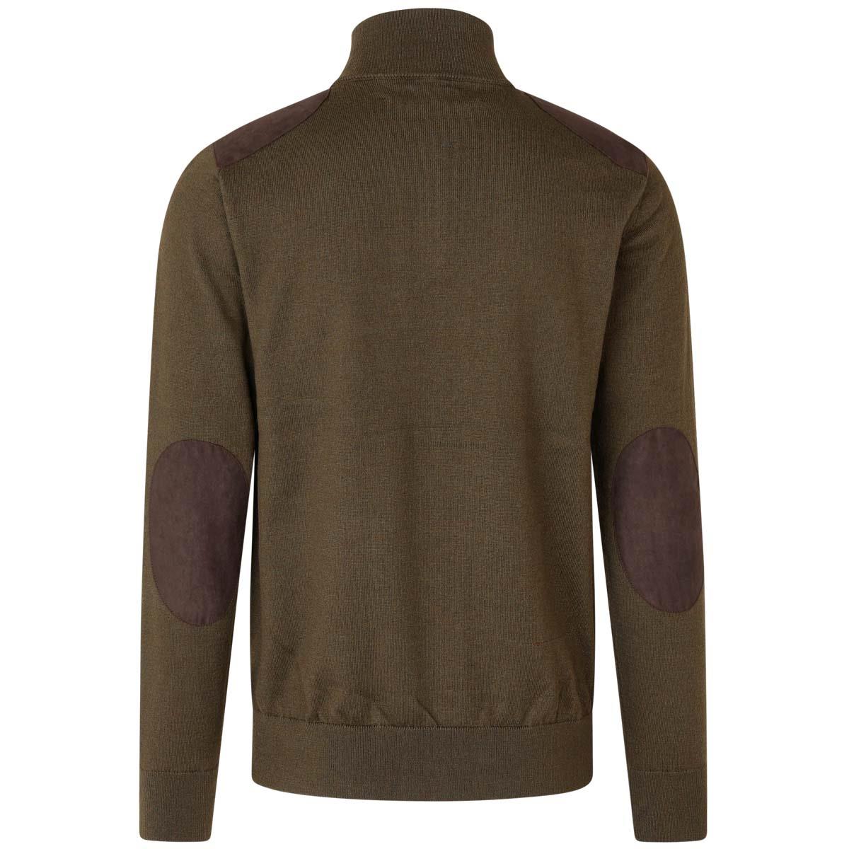 Light Pine Seeland Mens Pine Half Zip Sweater BACK