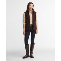 FIG Barbour Womens Country Colton Fleece Gilet ON MODEL