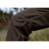 Hunting Green/Shadow Brown Harkila Mens Aspire HWS Waterproof Trousers Leg Detail