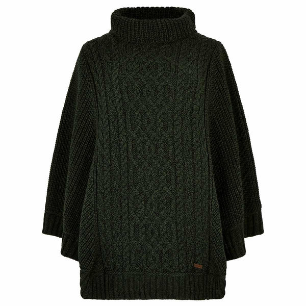 Olive Dubarry Womens Kilronan Merino Knit Poncho