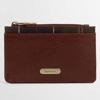 Brown/Classic Barbour Womens Alder Leather Card Holder