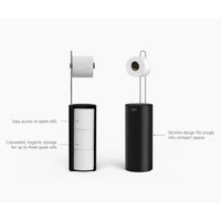 Black Joseph Joseph EasyStore Toilet Roll Holder With Concealed Storage Product Featires
