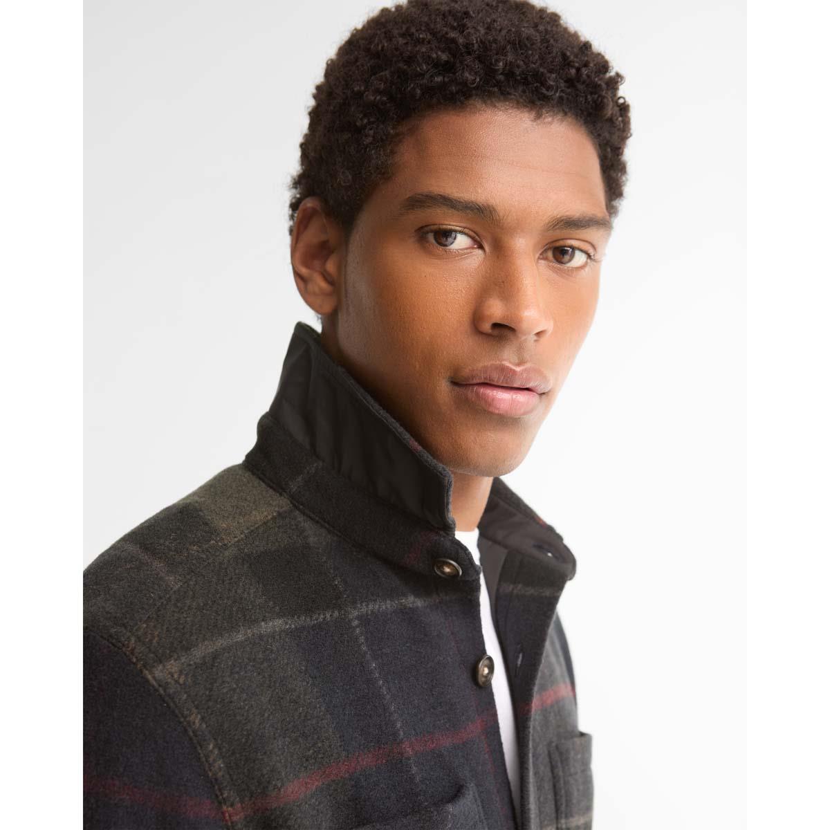Barbour Mens Woodlane Brushed Check Overshirt