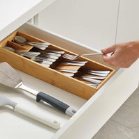 Bamboo Joseph Joseph DrawerStore Bamboo Cutlery Organiser LS