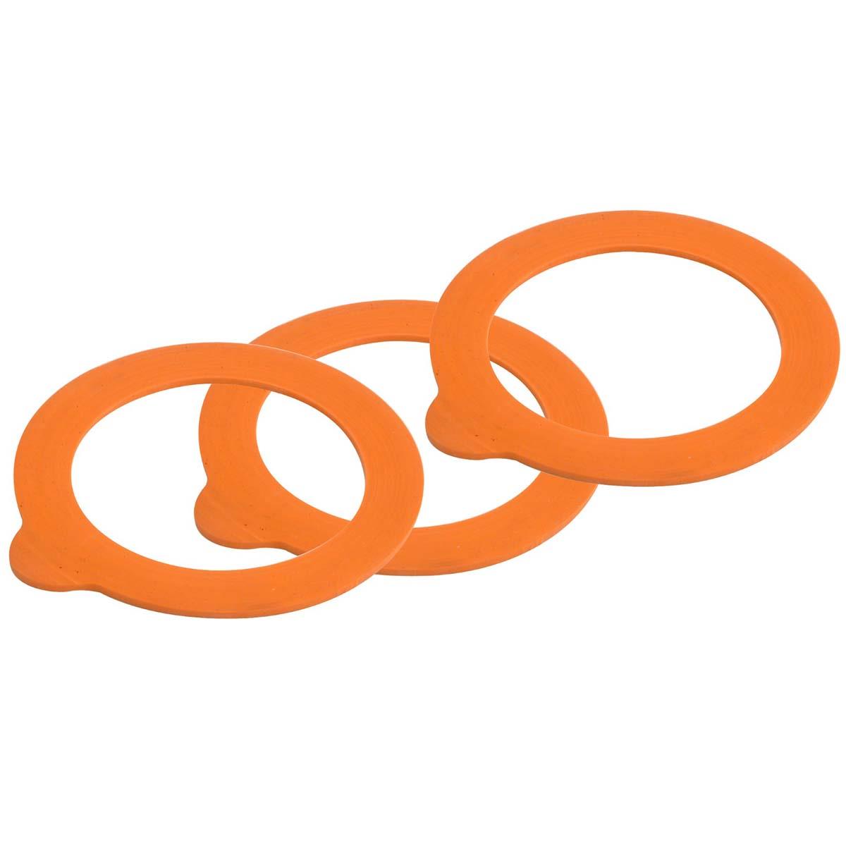 Kilner 6 Pack Of Orange Rubber Seals