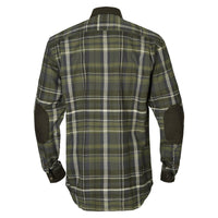 Olive Check Harkila Mens Pajala Shirt Back