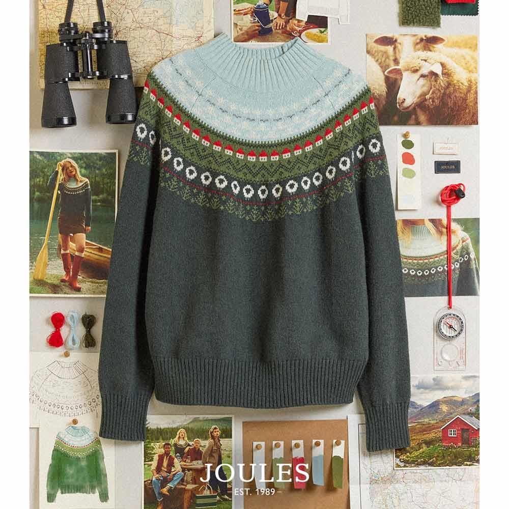 Joules Womens Landscape Fairisle Jumper