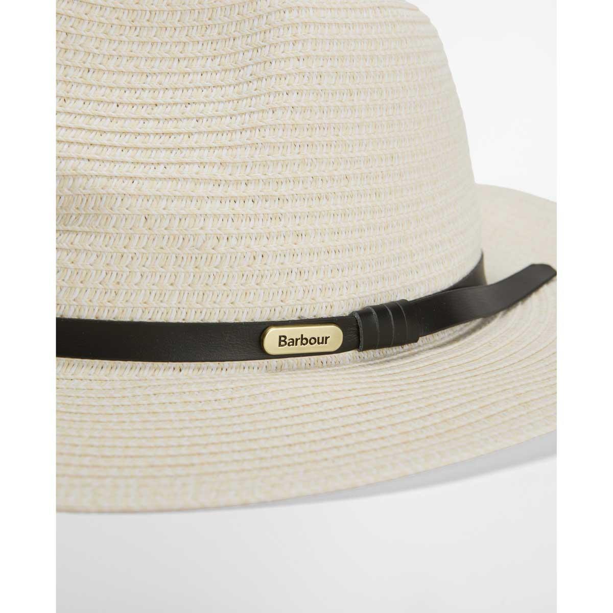 Ecru Barbour Womens Evelyn Braid Trilby Hat Brim