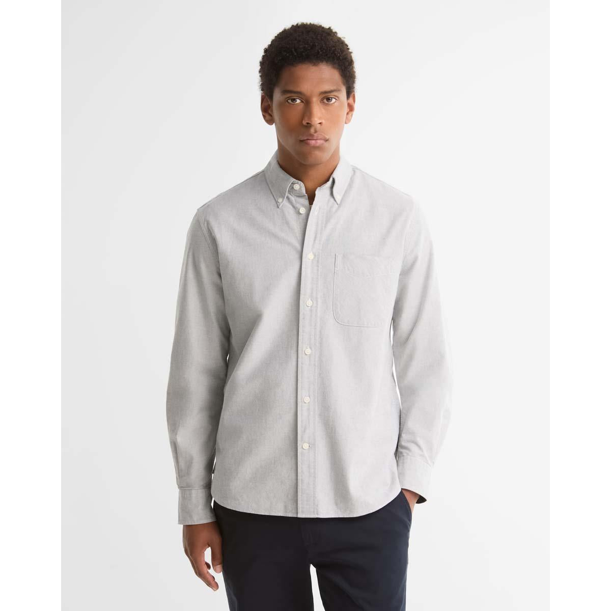 FOREST Barbour Mens Authentic Oxford Shirt FRONT