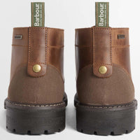 Teak Barbour Mens Shawdon Chukka Boot Back
