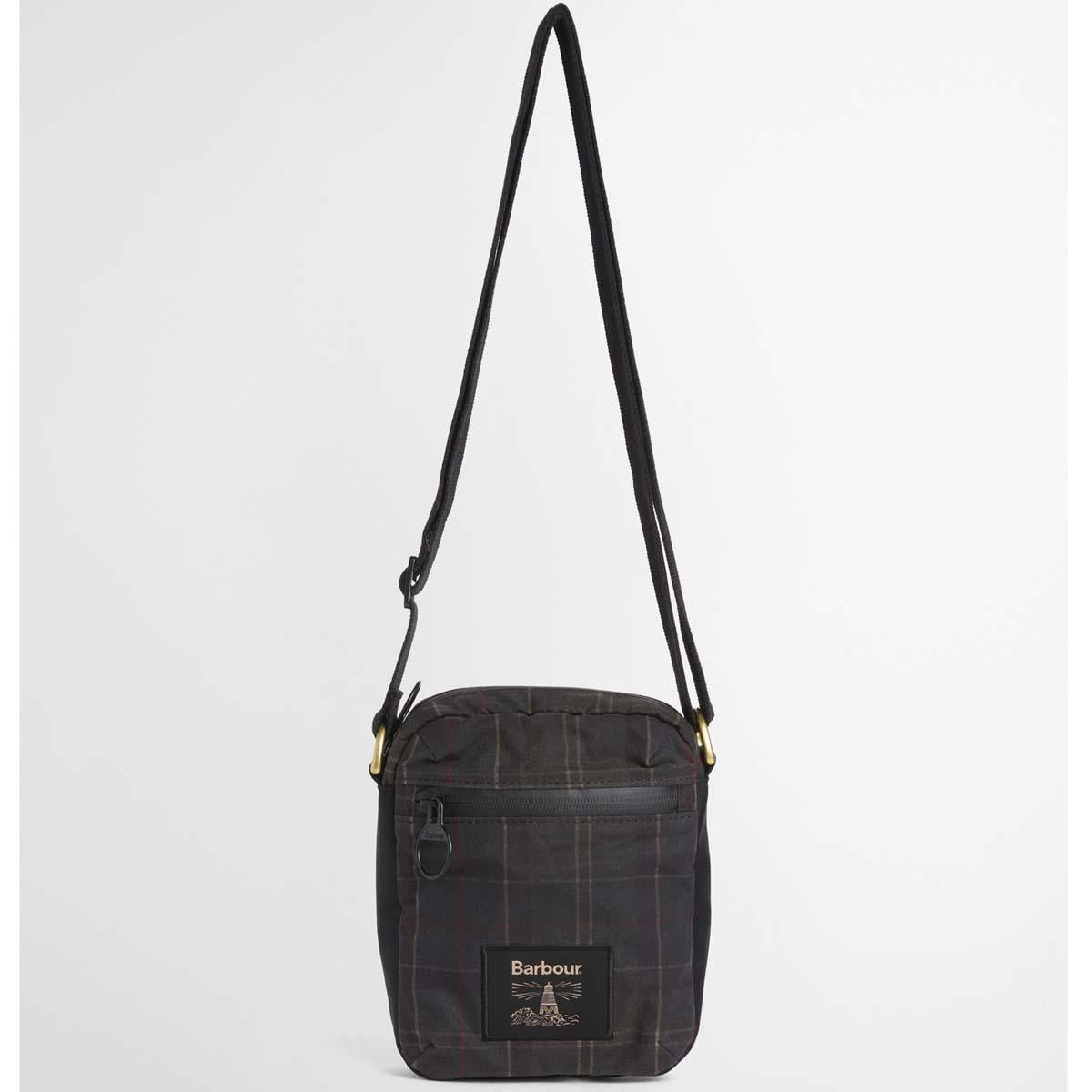 Barbour Field Tartan Wax Crossbody Bag