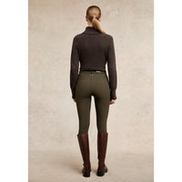 Dark Olive Holland Cooper Womens Contour Trouser On Model Rear