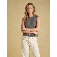 Joules Womens Holly Button Tank Top