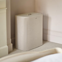 Ecru Joseph Joseph Tota Trio 90-Litre Laundry Separation Basket Lifestyle With Lid